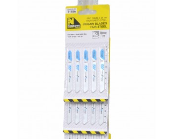 Clip Strip of 50mm x 21 TPI Jigsaw Blades For Steel (5pc)